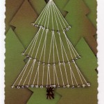 Paper Embroidery Christmas Tree with Beads - 3