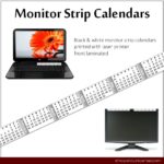 FREE Printable Monitor Strip Calendars